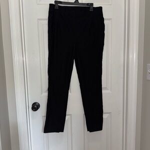 Rafaella Black Straight Leg Pull On Stretchy Dress Pants
